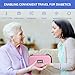 Insulin Cooler Travel Case TSA Approved Refrigerated Medicine Organizer Bag with Thermometer Temperature Display Keep Medicine Cool Include 2 Ice Packs for Diabetic (Pink)
