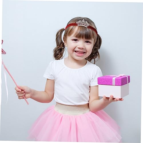 Abaodam 4 Pcs Tiara coroa bebê natal christmas faixa elástica bebê menina prendedor cabelo infantil