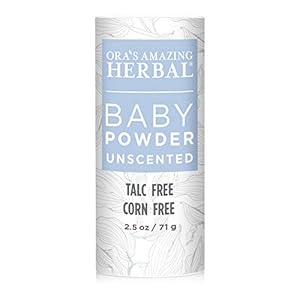 Talc Free Baby Powder, Cornstarch Free Baby Powder, Unscented Fragrance Free Powder, Arrowroot Baby Powder, Talc-Free…