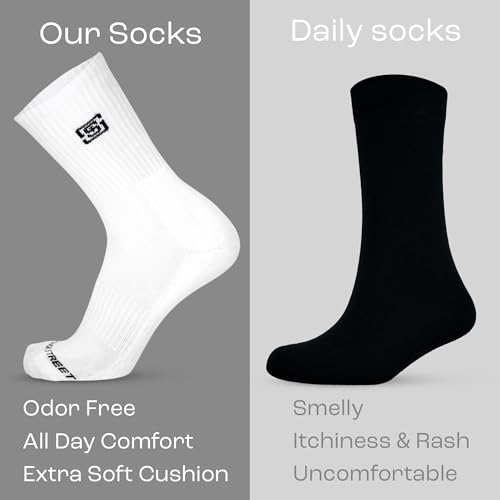 Mens Crew Socks, Compression Socks Men, Cushion Athletic Socks Men, Thick Work Socks For Men, Running Socks4