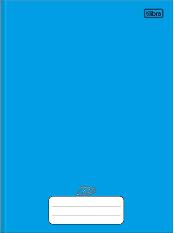Tilibra Universitário D+ - Caderno Brochura Capa Dura, 200x275mm, 48 Folhas, Azul
