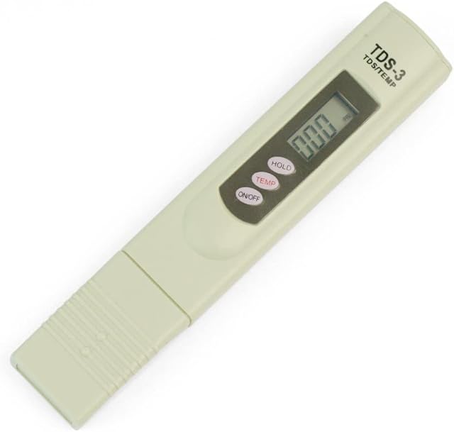 YAKAMOZ LCD Digital TDS-3 Meter Temp PPM Tester Pen for Testing Water Quality