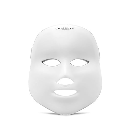 UNICSKIN - Mascara de Luz LED - Unicled Korean Mask - 7 Colores Disponibles - Ayuda a Estimular la Creación de Colágeno y Elastina - Fototerapia LED Eficaz y No Invasiva - Fácil de Usar