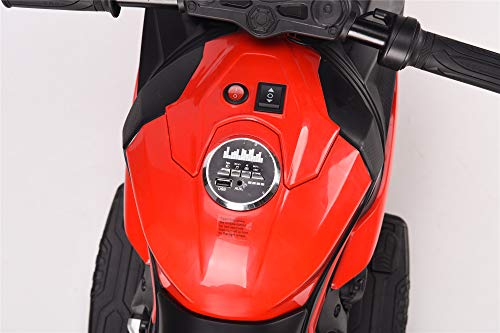 TAMCO 12V Ride on motorcyclewith Hand Racing /Foot Brake/Light Wheel/PU seat Kids Ride on Toys