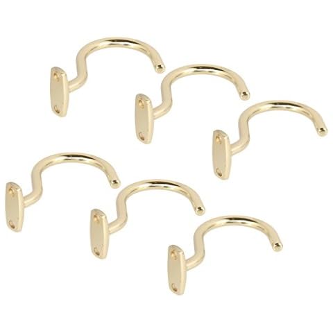 SGerste Set von 6 PCS Billiard-Tisch Messing Haken Cover
