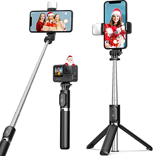 Coku CK72 Selfie Stick LED Light with Tripod Stand Phone Holder Wireless Bluetooth Remote Rechargeable Extendable Selfie Light for Mobile Phone, Makeup, Vlogging, Photography, Video (Black) Coku CK72 Selfie Stick LED Light with Tripod Stand Phone Holder Wireless Bluetooth Remote Rechargeable Extendable Selfie Light for Mobile Phone, Makeup, Vlogging, Photography, Video (Black)