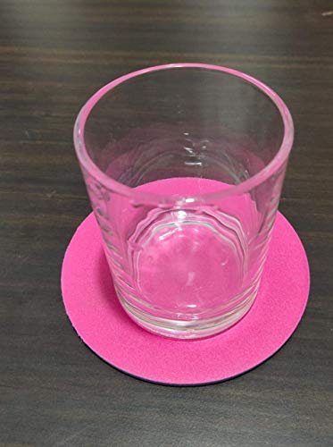 Image of VD-Star Koster Round Coaster Set of 6 Useful Round Shape Plain Silicone Cup Mat Coaster Drinking Tea Coffee Mug Wine Mat for Home Office Dining Table Round Coaster (Random Color 6 Pcs Set)