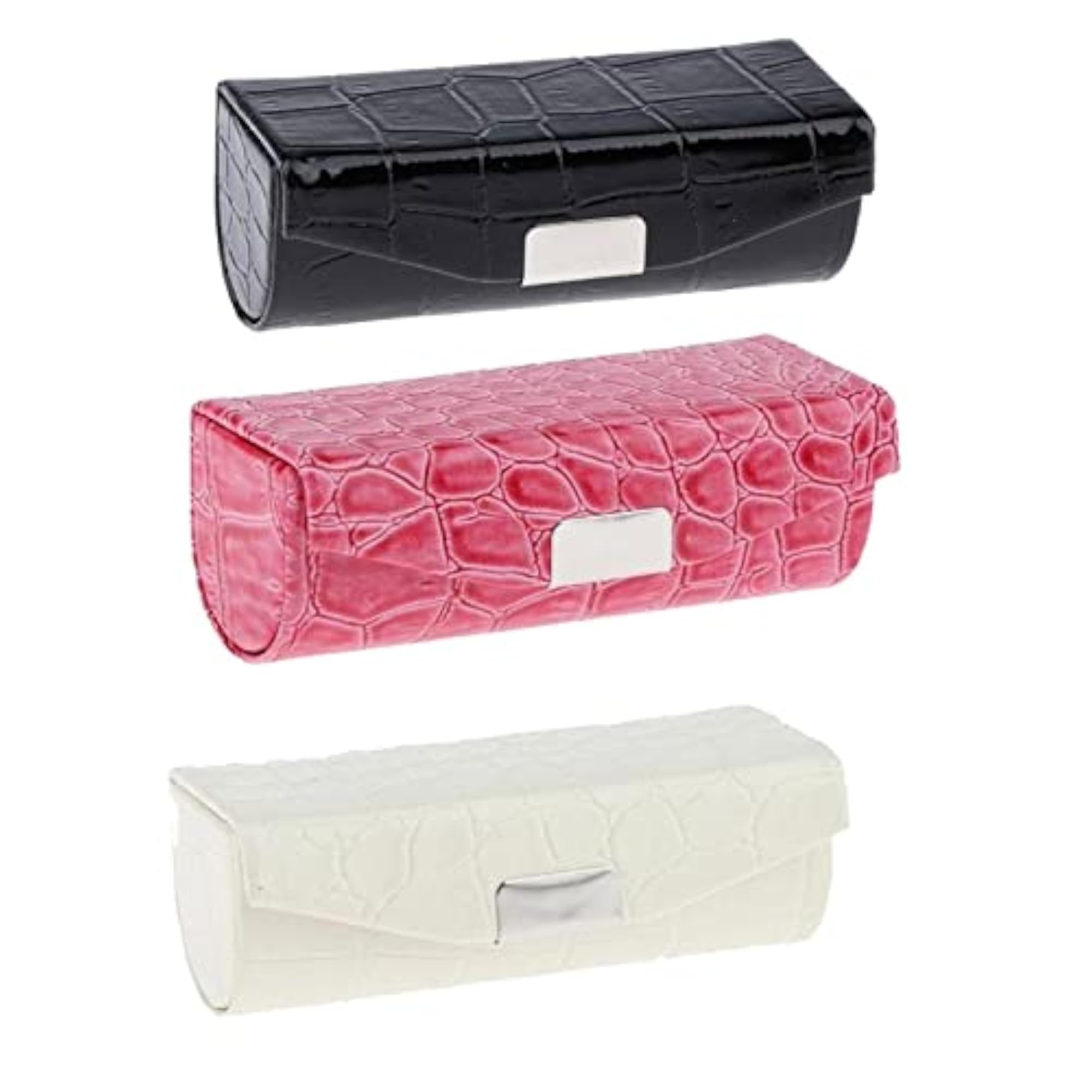3X PU Leather Lipstick Case Holder, Chic Storage Solution
