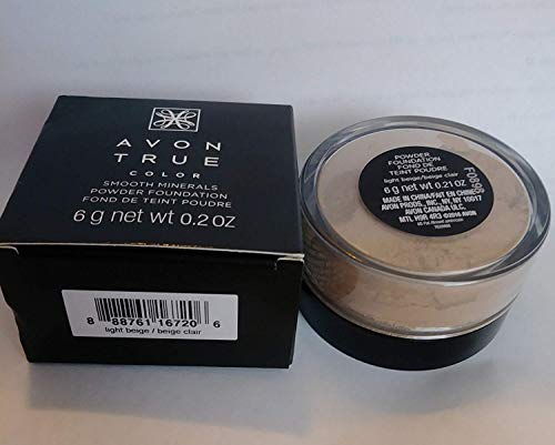 Avon Smooth Minerals Loose Powder Foundation Light Beige New in Box
