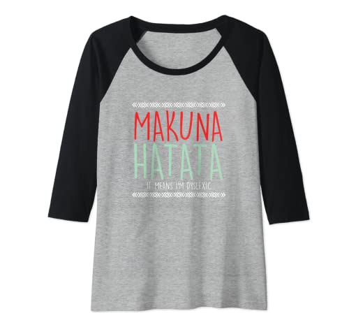 Femme Makuna Hatata It Means I'm Dyslexic | TDAH | Dyslexie Manche Raglan