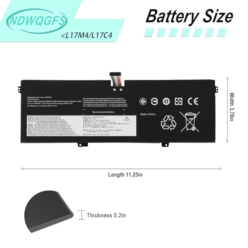 Image of L17C4PH1 L17M4PH1 Laptop Battery for Lenovo Yoga Lenovo Yoga 7 Pro Pro-13IKB C930 C930-13IKB C930-13IKB-81EQ 81C4 81EQ Series L17M4PH2 L17L4PH2 5B10Q82425 5B10Q82426
