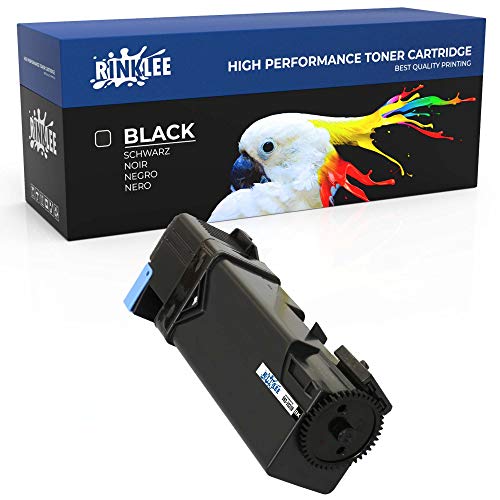 RINKLEE 593-10258 Tonerkartusche kompatibel für Dell 1320 1320c 1320cn | hohe Reichweite 2000 Seiten | Schwarz