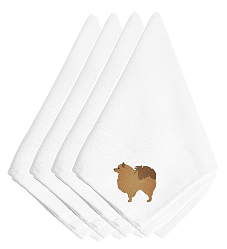 Poméranie brodée fini le linge jetable avec ces 4 serviettes lavables durables