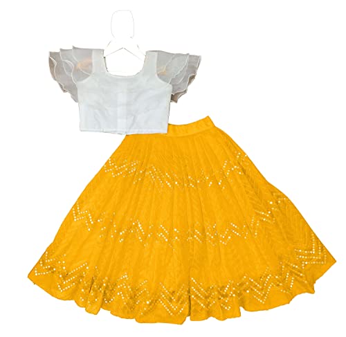 Image of Integrity baby girls net & orgenza lehanga choli (2-8 Years)