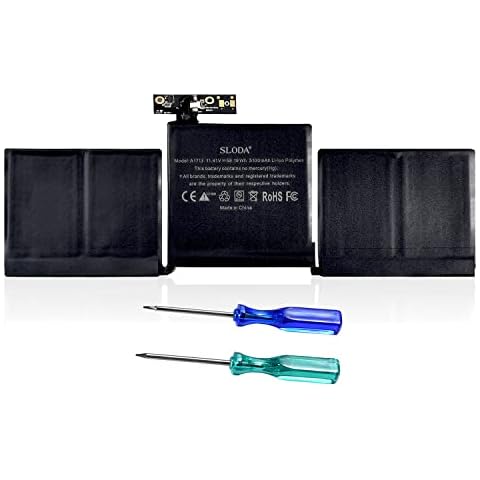 SLODA A1713 A2171 Laptop Battery Replacement for MacBook Pro 13'' A1708 (Late 2016 Mid 2017) A2159 A2289 A2338 (2019 2020) [Li-Polymer 11.41V 5100mAh] Cover