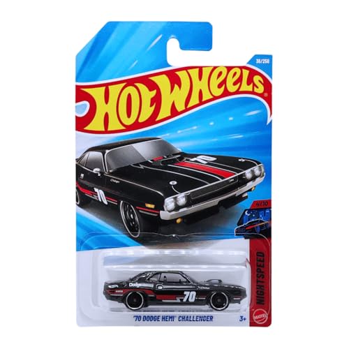 Image of Hot Wheels 70 Dodge Hemi Challenger Nightspeed Ages 3 and Up 36 /250 (Black)