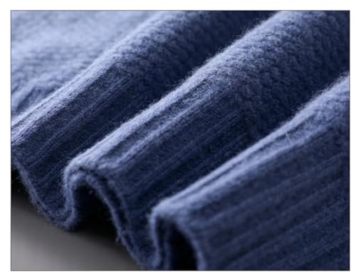 Men's Winter 100 Percent Solid Merino Wool Sweater Crewneck Pullover Thin Solid Color Sweater4