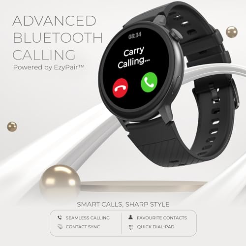 Image of beatXP Evoke Neo 1.43 inch Super AMOLED Display Bluetooth Calling Smart Watch, 466 * 466px, 800 Nits, 60Hz Refresh Rate, 100+ Sports Modes, 24 /7 Health Tracking, AI Voice Assistant, IP67