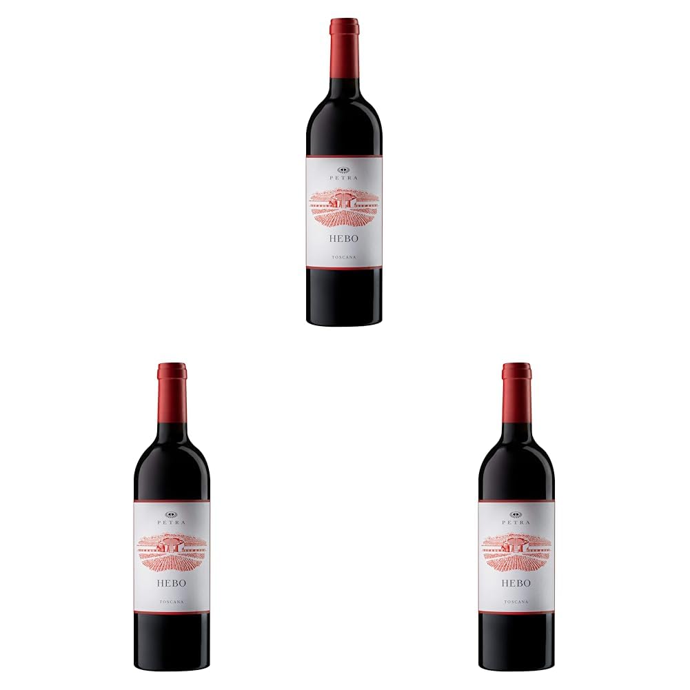 Petra Hebo di Toscana, Merlot, Cabernet Sauvignon Sangiovese, Plant Based - 1 Flasche 1500 ml (Packung mit 3)