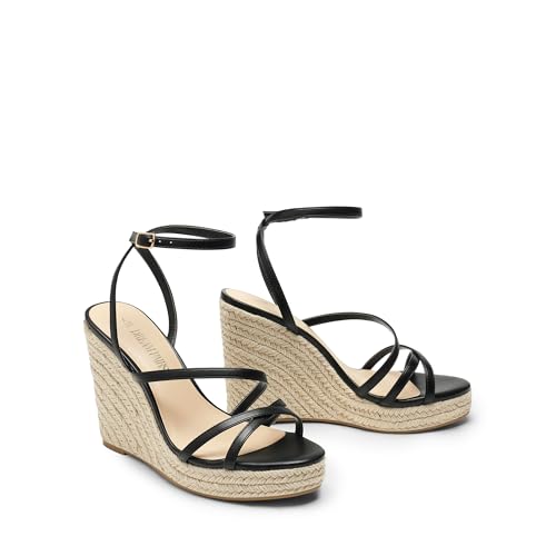 Image of DREAM PAIRS Women's Strappy Espadrille Wedge Sandals
