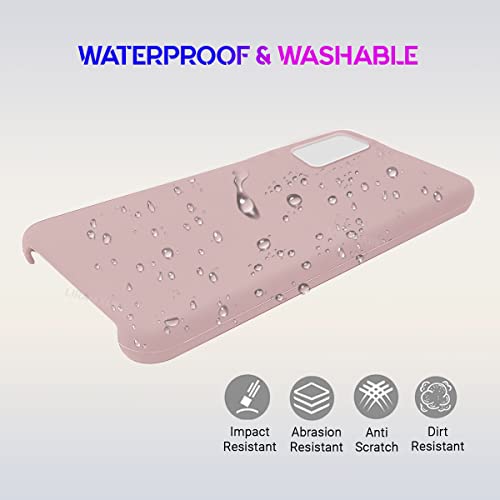 Image of LIRAMARK Liquid Silicone Soft Back Cover Case for Samsung Galaxy Note 20 (Pink)