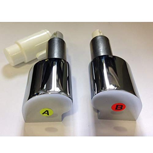 Conjunto de repuestos de bisagras con cierre suave para inodoro. Cromado. De Roca. AI0012400R.