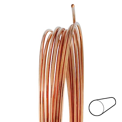 WireJewelry 16 Gauge Round Half Hard Copper Wire - 25 Feet