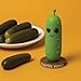 NPW Pickle Sound Machine – Dillon The Positive Talking Pickle with 16 Uplifting Phrases | Fun Desk Toy, Stress Reliever, and Gag Gift for Adults and Kids