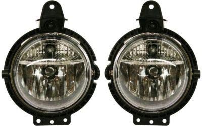 Evan-Fischer Front Fog Light Assembly Compatible with 2007-2015 Mini Cooper Set of 2 Passenger and Driver Side