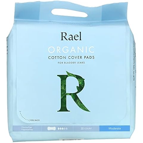 Rael, Organic Cotton Cover Pads, Extra Long Overnight, 6 Count Cover