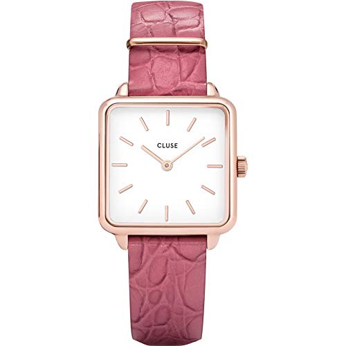 Preisvergleich Produktbild CLUSE Damen Analog Quarz Uhr mit Leder Armband CL60020