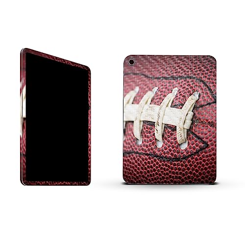 Image of MightySkins Carbon Fiber Skin Compatible with Apple iPad 10.9 inch 10th Gen (2022) Full Wrap Kit - Football Laces | Protective Durable Textured Carbon Fiber Finish | Easy to Apply | Made in The USA