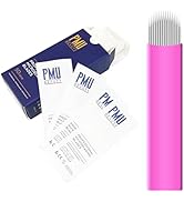 50Pcs Professional Microlading Needles 0.18mm Diameter Disposable Manual Eyebrow Blades Tattoo Ne...