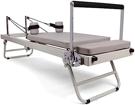 BYCDD Pilates Reformer Workout Machine for Home Gym – Foldable Pilates Machine & Equipment with Reformer Accessories, Reformer Box, Padded Jump Board