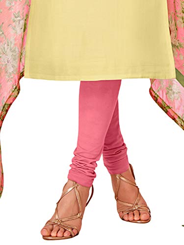 Image of AKHILAM Women's Chanderi Cotton Embroidered Unstitched Salwar Suit Material(Red 32DMK80 Parent)