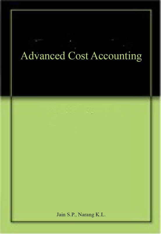 Advanced Cost Accounting M.Com. 3rd Sem. MG