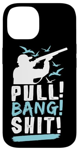 引っ張る! バン! レンジスナイパー スキート 撮影 罠 射撃 スマホケース iPhone 14 用