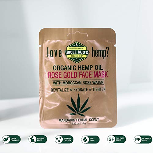 Rose Gold Face Mask With Moroccan Rose Water And Pure Organic Hemp Seed Oil thumb #1