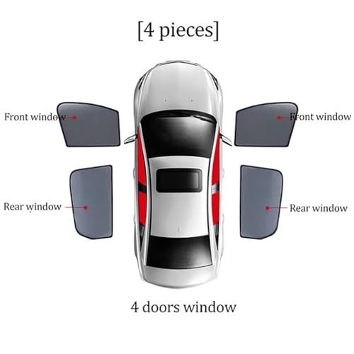 Parasol de coche para Volvo XC60 2009-2017 a medida kit de 4 piezas delanteras y traseras 2