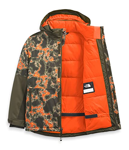 The North Face Boys' Freedom Extreme Insulated Jacket, New Taupe Green Marbled Camo Print, Large #TOP4
