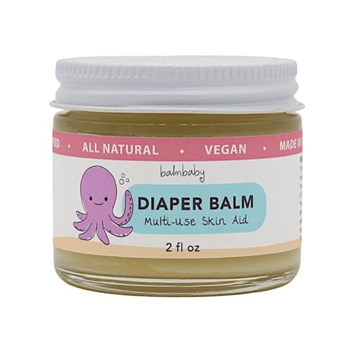 Image of Diaper Balm by Balm Baby – Natural Organic Diaper Rash Cream & Multipurpose Baby Skin Ointment with Organic Calendula, Vegan - Soothing, Healing, Moisturizing – Newborn Cradle Cap
