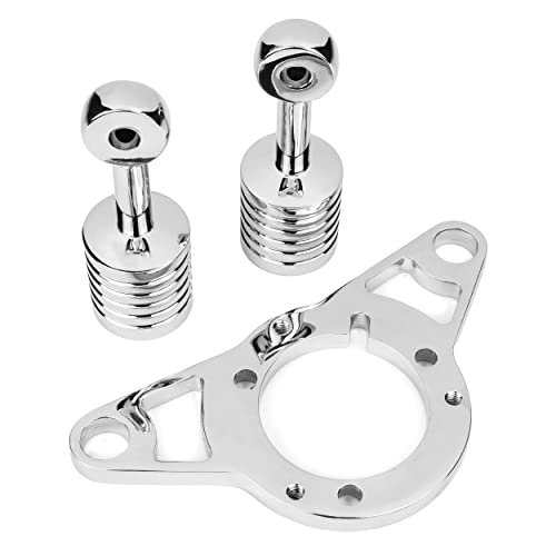 Krator Night Train Fat Boy Dyna Super Glide Low Rider Wide Touring Road King Chrome Aluminum Cone Spike Air Cleaner Kit Intake Filter Compatible With Harley Davidson Softail Motorcycle (2001-2009) #TOP3