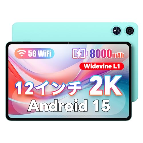 WiFiモデル Android15 タブレット 12インチ 2K 8コア 大画面 Amazon.co.jp: 【新登場 Android 15 タブレット 12インチ 2K FHD 大
