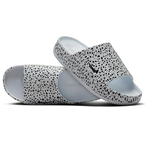 Nike Calm Electric Men's Slides (HF1067-001, Football Grey/Football Grey/Dark Obsidian) Size 8