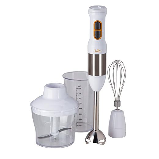 Jata Batidora Electrónica De Barilla INOX. Bt171 Vaso, 700 W, 0.5 litros, 0 Decibelios, Blanco y Acero Inoxidable