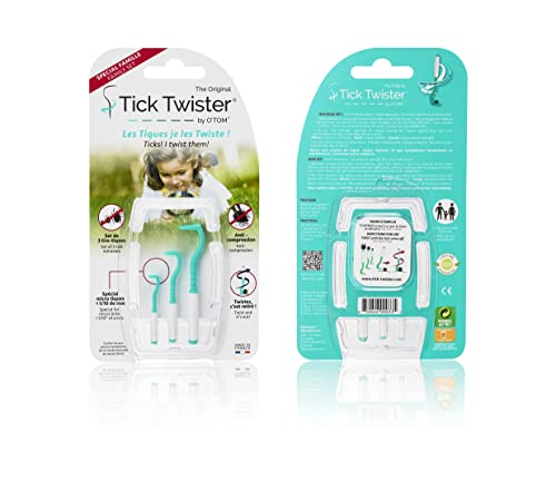 Tick Twister® Set mit 3 Größen von Zeckenhaken (Zeckenzange) mit Aufbewahrungsbox - Effektive Zeckenpinzette für Hunde, Katzen, Pferde und Menschen - Original Zeckenentferner