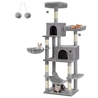 【M2165-84-52】キャットタワー 大型猫 ハンモック耐荷重10KG Amazon | FEANDREA キャットタワー 大型猫 ハンモック耐荷重10KG