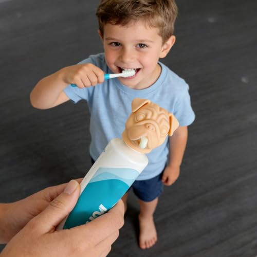 Dispensador de pasta de dientes perro antitirones para dosificar sin desperdicio 4