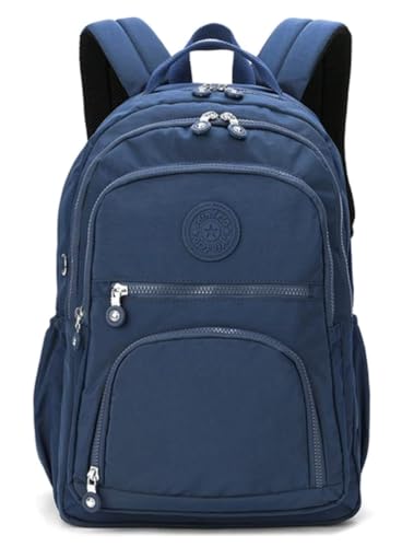 Mochila Feminina Masculina Tactel Notebook Escolar Resistente Grande Costas Juvenil Escola Preta (Azul)