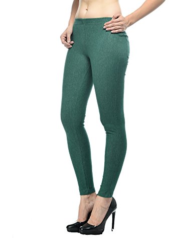 Image of Frenchtrendz Women's Slim Fit Mid Rise Stretchable Cotton Modal Spandex Jegging Pull On